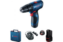 BOSCH CORDLESS DRILL KIT WITH CHARGER AND CASE 12V 2X 2.0AH