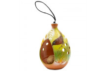 TERRACOTTA BARBET BIRD SEED FEEDER