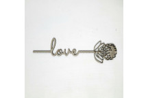 WOOD WORD LOVE WITH PROTEA