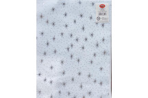 WHITE CRAFT FELT WITH SILVER STAR
