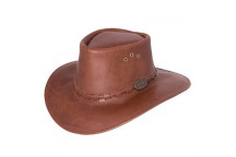 ROGUE EXPLORER HAT FULLGRAIN LEATHER OXBLOOD L