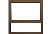 BRONZE BOTTOM FIX OPENER WINDOW FRAME 900X900