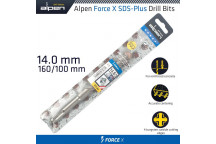 ALPEN FORCE X 14.0 X 160/100 SDS-PLUS DRILL BIT X4 CUTTING EDGES