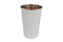 WHITE STAINLESS-STEEL TUMBLER