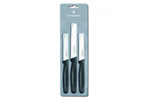 VICTORINOX KNIFE PARING SET BLACK 3PIECE