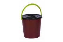 ASSORTED COLOURS RECYCLED BUCKET AND LID 20L