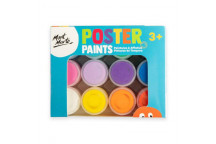 PAINT POSTER CRAFT MPST8002 WATER BASED WHA 120ML  12PIECE