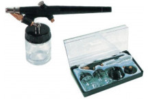 AIR BRUSH KIT WITH 2 BOWLS AND HOSE