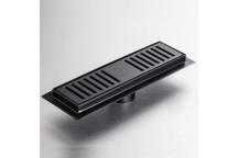 GIO GRATE SHOWER CHANNEL STAINLESS STEEL MATT BLACK 250MM