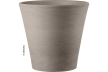 DEROMA GRAPHITE PRIMARY CONICO CERAMIC POT 60CM