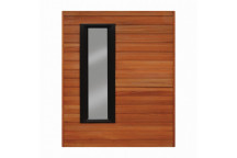 SWARTLAND HORIZONTAL SLATTED ENTRANCE DOOR WOOD.