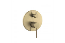 BIJIOU GOLD EVON CONCEALED BATH AND SHOWER MIXER WITH DIVERTER