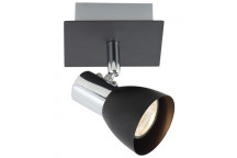 BRIGHTSTAR SPOT LIGHT BLACK POLISHED CHROME 1 LIGHT