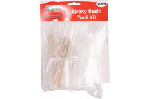 CRAFT RESIN TOOL KIT INCLUDING CUPS STICKS DRIPPERS AND SPOONS 21PIECE