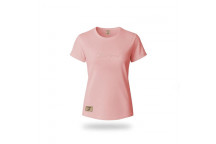 PINK MELANGE EMBROIDERED LADIES T-SHIRT 2XLARGE