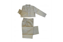 MAT-SAFE OVERALL CONTI SUIT KHAKI 2PIECE SIZE 32