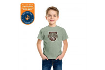 BOERBOEL 5 TO 6 MELANGE GREEN KIDS T-SHIRT