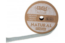 JUTE CRAFT RIBBON DENIM 25MMX5M