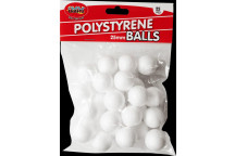 ROUND CRAFT FOAM BALL 25MM 25PIECE