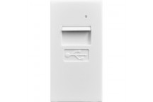 WHITE SINGLE USB DUCTING MODULE