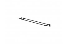 DEMI BLACK DOUBLE TOWEL RAIL 800MM