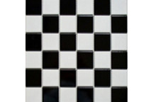 BLACK AND WHITE MOSAIC TILE