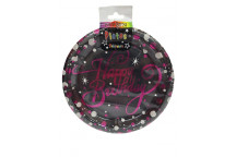 PLATE PARTY  PX2272   SPARKLING FIZZ PINK   8PP