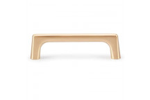 BRUSHED BRASS MODERN D HANDLE 96MM