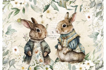 DECOUPAGE VINTAGE BUNNY FIELDS A4