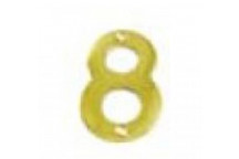 BRASS NUMERAL HOUSE NO8 75MM