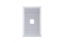 NEU WHITE 1 LEVER GRID PLATE 100X50MM