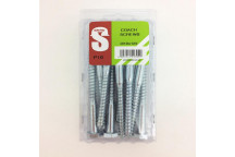 SAFETOP ZINC HEXAGON COACH SCREW 10X125MM 10PER PACK