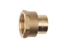 Female Capillary Straight Coupler 22MMx3/4 Inch Brass