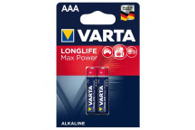 VARTA MAX POWER LONGLIFE BATTERY AAA 2PACK