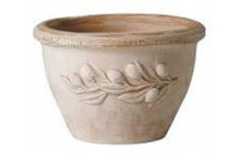 DEROMA CIOTOLA OLIVE TERRACOTTA CLAY POT 30CM NO.1