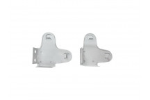 NATURAL PLASTIC DOUBLE ROLLER BRACKET