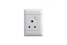 NEU VERTICAL SINGLE WHITE SOCKET SWITCH 50X100