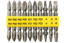 TORK CRAFT S/D DBL.END SET PH/PZ/SL 10PCE