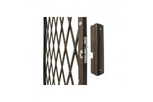 ALUMINIUM FLEX SECURITY GATE BRONZE 840 X 2000MM