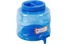 CONTOUR BLUE STRANSPARENT POLYPROPYLENE WATER CANISTER 20L