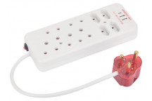 CORE 8-WAY MULTIPLUG WITH HIGH SURGE PROTECTION & USB-A