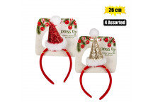 HEADBAND XMAS  067-001093 WITH GLITTER  26CM