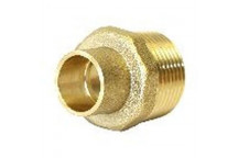 Capillary Reducing Coupler Straight Male 15MMx1/2 Inch Brass
