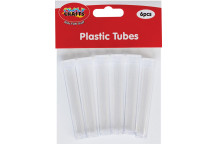 CRAFT PLASTIC TUBES 75X13MM 6PIECE
