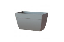 BOX PLANT PLASTIC CAPRI XL ANTHRACITE 60CM ARTEVASI