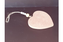 WOOD 38103 HEART WITH BEADS