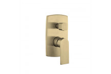 BIJIOU CLEVO GOLD CONCEALED BATH AND SHOWER MIXER WITH DIVERTER