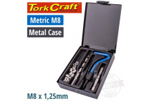 TORK CRAFT M8 THREAD REPAIR KID WITH TOOLBOX