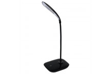 HOMEQUIP LED DESK LIGHT FLEXILITE USD RECHARGEABLE BLACK