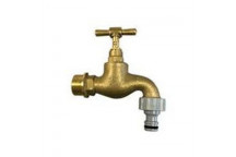 GARDEN TAP HOSE BIB ROUGH BRASS 20MM